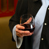 Italian Premium Stemless Wine Glasses |  13.5oz | Aero | Set of 6 - Luigi Bormioli USA