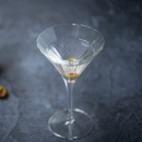 Italian Premium Retro Martini Glasses | 8.25oz | Bach | Set of 4 - Luigi Bormioli USA