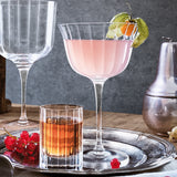 Italian Premium Retro Fizz Cocktail Glasses | 8.75oz | Bach | Set of 4 - Luigi Bormioli USA