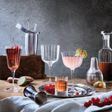 Italian Premium Vintage Cocktail Glasses | 8.5oz | Bach | Set of 4 - Luigi Bormioli USA