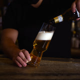 Italian Premium Pilsner Beer Glasses | 18.25oz | Birrateque | Set of 2 - Luigi Bormioli USA