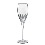 Italian Premium Champagne Glasses | 7.5oz | Diamante | Set of 4 - Luigi Bormioli USA