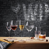 Italian Premium Gin Glasses | 22oz | Diamante | Set of 4 - Luigi Bormioli USA