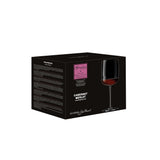 A black packaging box of Grandioso Merlot glasses on a white background