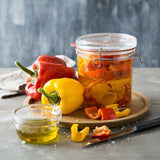 Italian Premium Canning & Food Jar XL | 25.25oz | Lock-Eat | 1 Piece - Luigi Bormioli USA