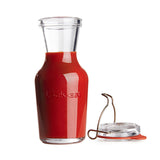 Italian Premium Canning & Juice Jar | 34oz | Lock-Eat | Set of 6 - Luigi Bormioli USA