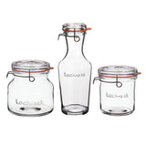 Italian Premium Canning & Food Jars Set | 3pc | Lock-Eat - Luigi Bormioli USA