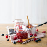 Italian Premium Canning & Food Jar | 4.25oz | Lock-Eat | Set of 6 - Luigi Bormioli USA