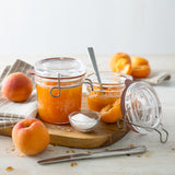 Italian Premium Canning & Food Jar | 6.75oz | Lock-Eat | Set of 6 - Luigi Bormioli USA