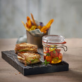 Italian Premium Canning & Food Jar | 6.75oz | Lock-Eat | Set of 6 - Luigi Bormioli USA