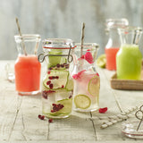 Italian Premium Canning & Juice Jar | 8.5oz | Lock-Eat | Set of 6 - Luigi Bormioli USA