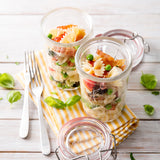 Italian Premium Canning & Food Jars | 11.75oz | Lock-Eat | Set of 6 - Luigi Bormioli USA