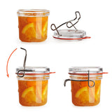 Italian Premium Canning & Juice Jar | 17oz | Lock-Eat | Set of 6 - Luigi Bormioli USA