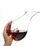 Italian Premium Thumb Wine Decanter | 35oz | Magnifico | 1 Piece - Luigi Bormioli USA