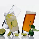 Italian Premium Highball Glasses | 14.5oz | Michelangelo Masterpiece | Set of 4 - Luigi Bormioli USA