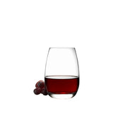 Italian Premium Stemless Wine Glasses | 15.5oz | Michelangelo Masterpiece | Set of 4 - Luigi Bormioli USA