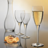 Italian Premium Champagne Flute | 6.75oz | Michelangelo Masterpiece | Set of 4 - Luigi Bormioli USA