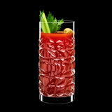 Italian Premium Textures Highball Glasses | 16.25oz | Mixology | Set of 4 - Luigi Bormioli USA