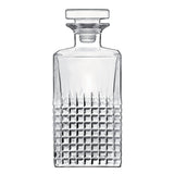 Italian Premium Charme Whiskey Decanter with Airtight Glass Stopper | 25.25oz | Mixology | 1 Piece - Luigi Bormioli USA