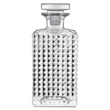 Italian Premium Elixir Whiskey Decanter with Airtight Glass Stopper | 25.25oz | Mixology | 1 Piece - Luigi Bormioli USA