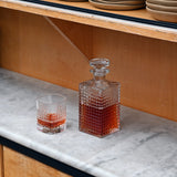 Italian Premium Elixir Whiskey Decanter with Airtight Glass Stopper | 25.25oz | Mixology | 1 Piece - Luigi Bormioli USA
