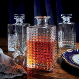 Italian Premium Elixir Whiskey Decanter with Airtight Glass Stopper | 25.25oz | Mixology | 1 Piece - Luigi Bormioli USA