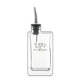 Italian Premium Glass Vinegar Bottle w/Pourer | 8.5oz | Optima | 1 Piece - Luigi Bormioli USA