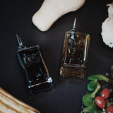 Italian Premium Glass Vinegar Bottle w/Pourer | 8.5oz | Optima | 1 Piece - Luigi Bormioli USA