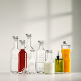 Italian Premium Glass Oil Bottle w/Pourer | 8.5oz | Optima | 1 Piece - Luigi Bormioli USA