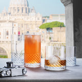 Italian Premium Whiskey Glasses | 12.75oz | Roma 1960 | Set of 4 - Luigi Bormioli USA