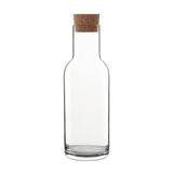 Italian Premium Glass Carafe with Cork Stopper | 34oz | Sublime - Luigi Bormioli USA