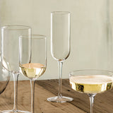Italian Premium Champagne Flute Glasses | 7oz | Sublime | Set of 4 - Luigi Bormioli USA