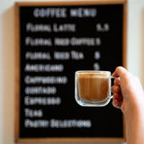 Cappuccino Double Wall Glasses | 8oz | Thermic Sublime | Set of 2 - Luigi Bormioli USA