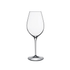 A clear Vinoteque Maturo White Wine glass by Luigi Bormioli on a white background