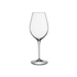 A clear Vinoteque Fresco Red & White Wine glass by Luigi Bormioli on a white background