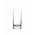 A clear Classico Long Drink Highball glass by Luigi Bormioli on a white background