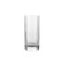 A clear Bach Aperitivo Highball glass by Luigi Bormioli on a white background