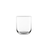 A clear Sublime Whisky & Water glass by Luigi Bormioli on a white background