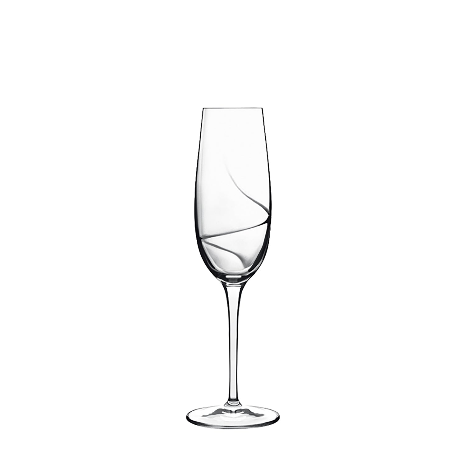 Italian Premium Champagne Glasses | 8oz | Aero | Set of 6 - Luigi Bormioli USA