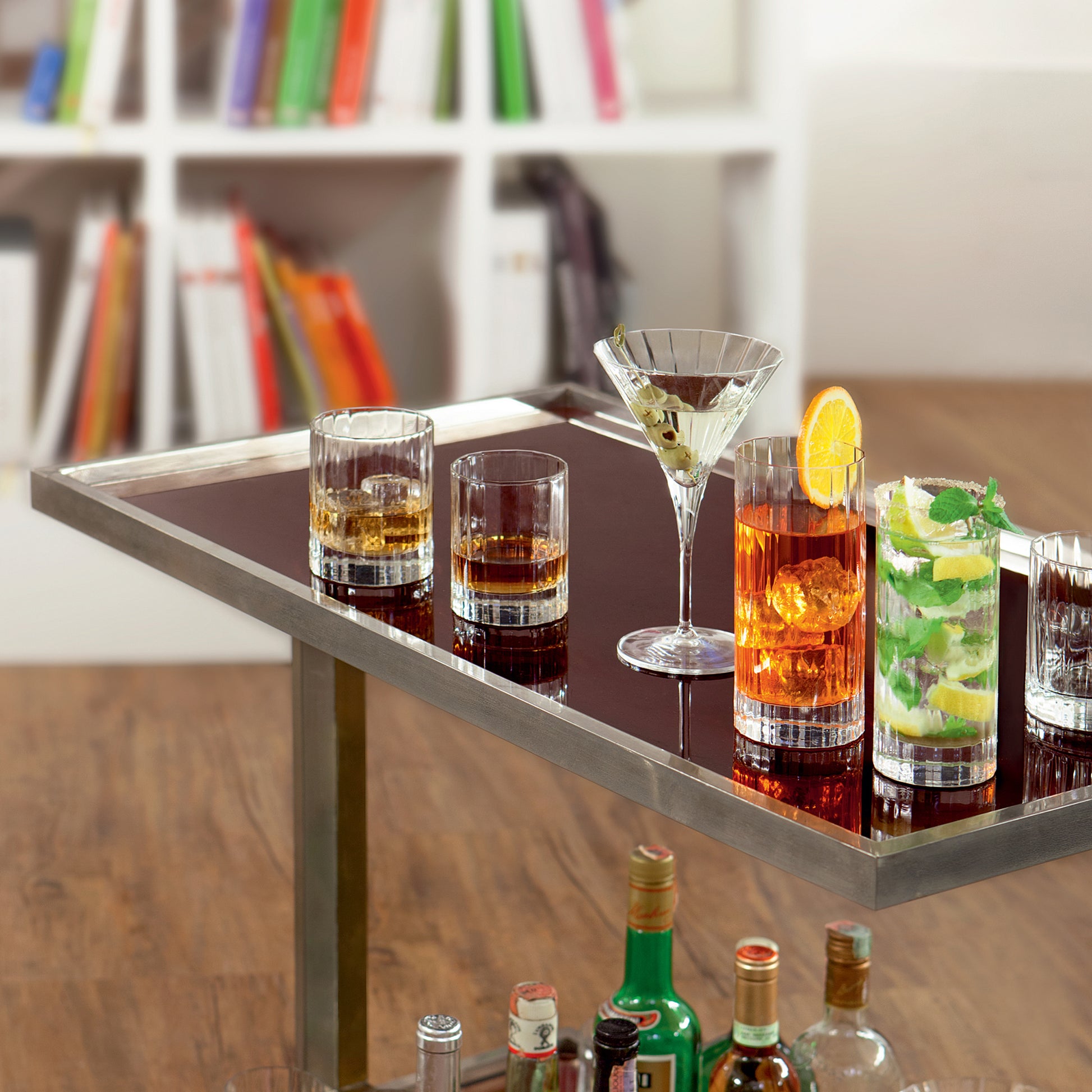 Italian Premium Retro Drinking Glasses | 8.5oz | Bach | Set of 6 - Luigi Bormioli USA