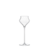 A clear Sapientia Spirits glass by Luigi Bormioli on a white background