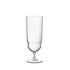 A clear Backdoor '20s Tequila Sunrise cocktail glass with a slender stem and an ultra-thin rim, made from high-tech crystal glass, on a white background
