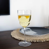 Barracuda glass with non-alcoholic cocktail on a wooden table