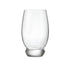A single clear Backdoor '20s Beverage highball glass with thick base, made from high-tech crystal glass on a white background