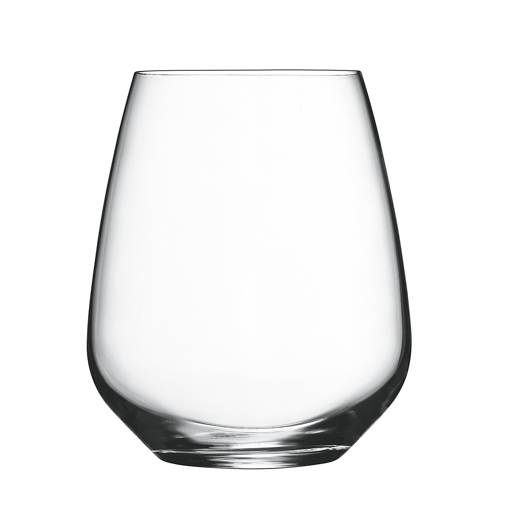 Italian Premium Stemless Wine Glasses | 23.25oz | Crescendo | Set of 4 - Luigi Bormioli USA