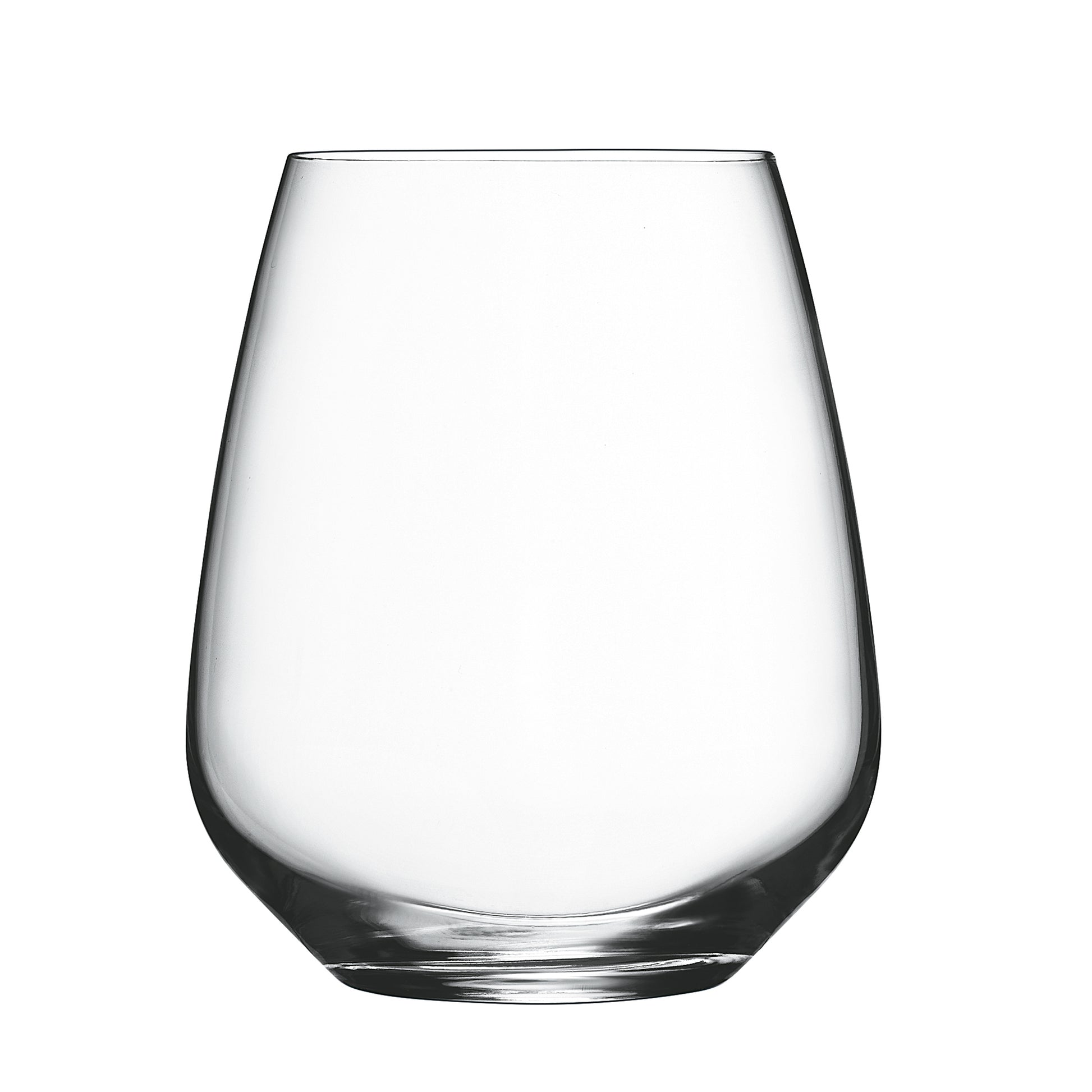Italian Premium Stemless Wine Glasses | 23.25oz | Crescendo | Set of 4 - Luigi Bormioli USA