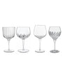Italian Premium Assorted Gin Glasses | Mixology | 4pc Set - Luigi Bormioli USA