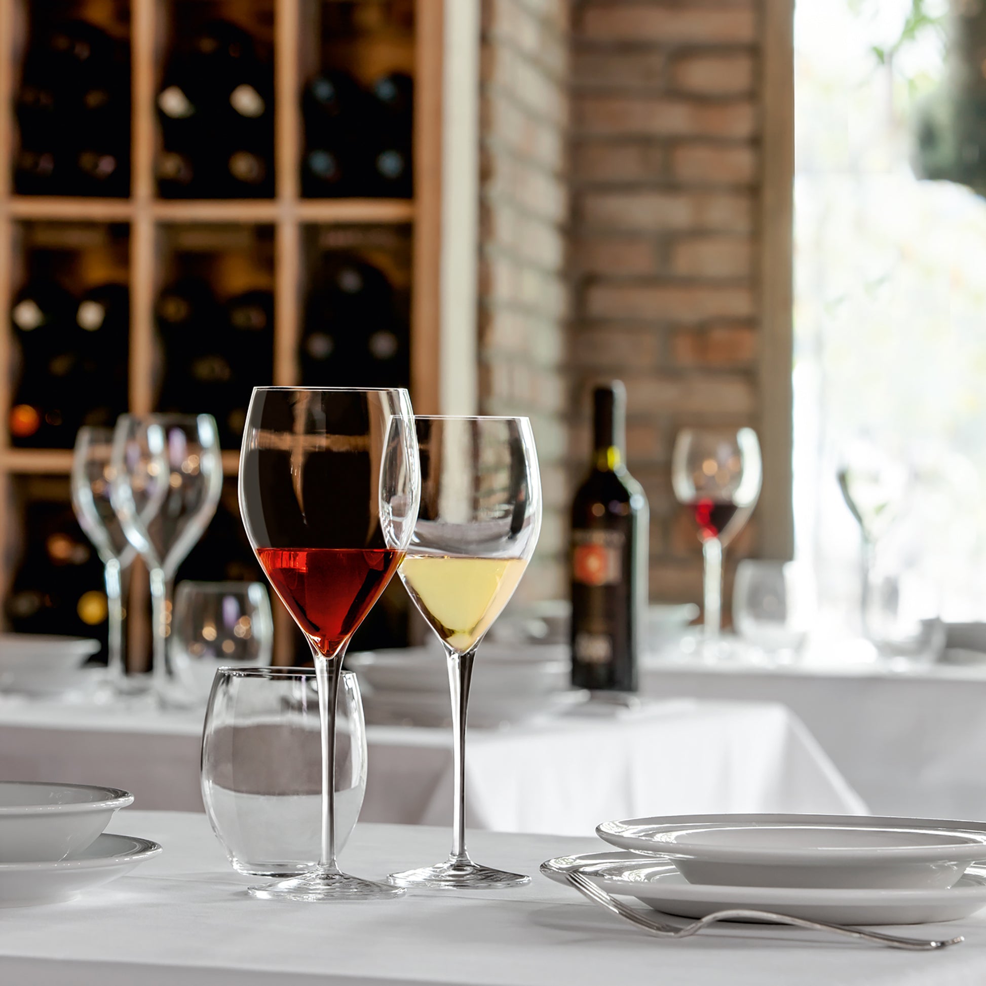 Italian Premium Large Wine Glasses | 20oz | Magnifico | Set of 4 - Luigi Bormioli USA