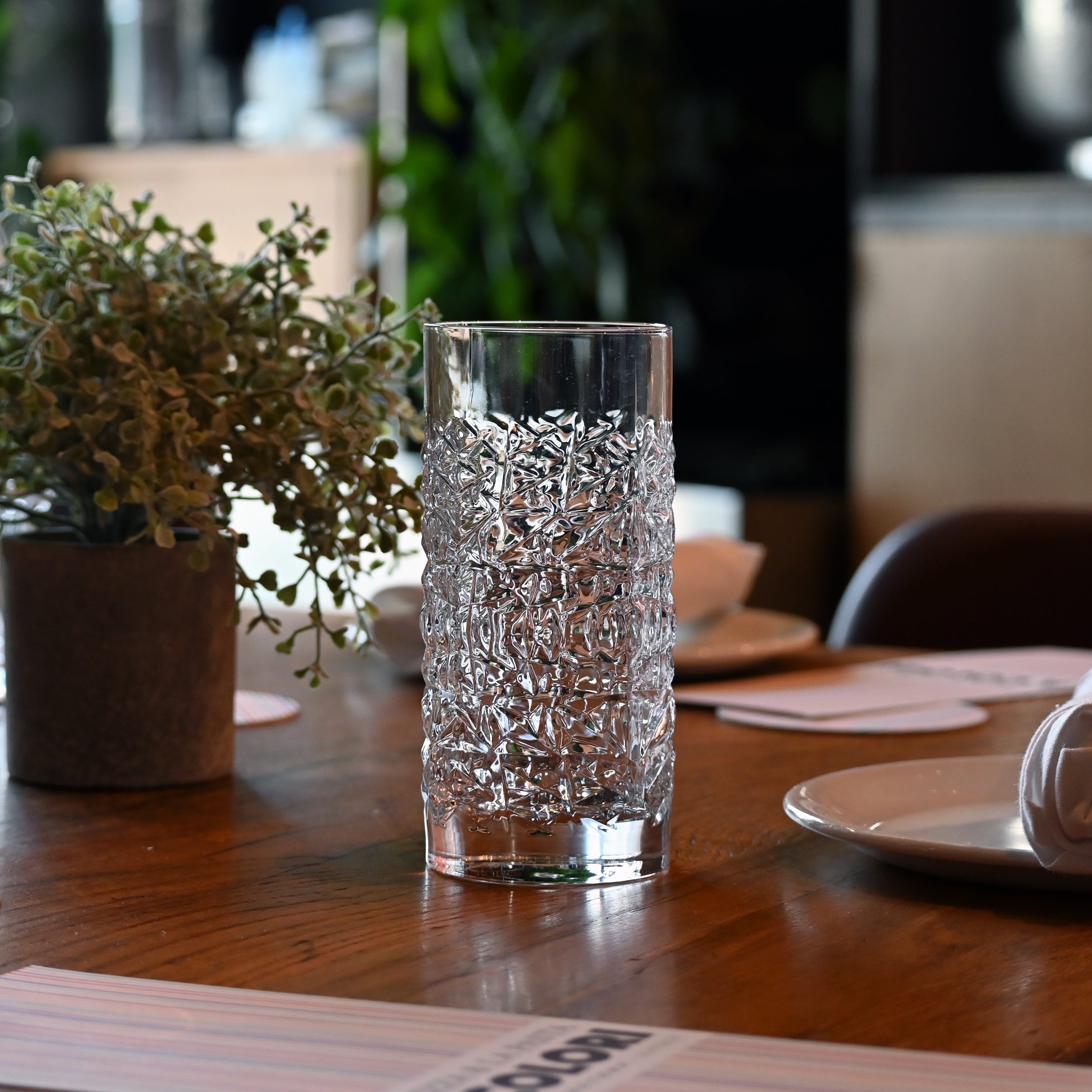 Italian Premium Textures Highball Glasses | 16.25oz | Mixology