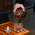 Italian Premium Elixir Whisky Set | 1 Decanter + 4 Whiskey Glasses - Luigi Bormioli USA